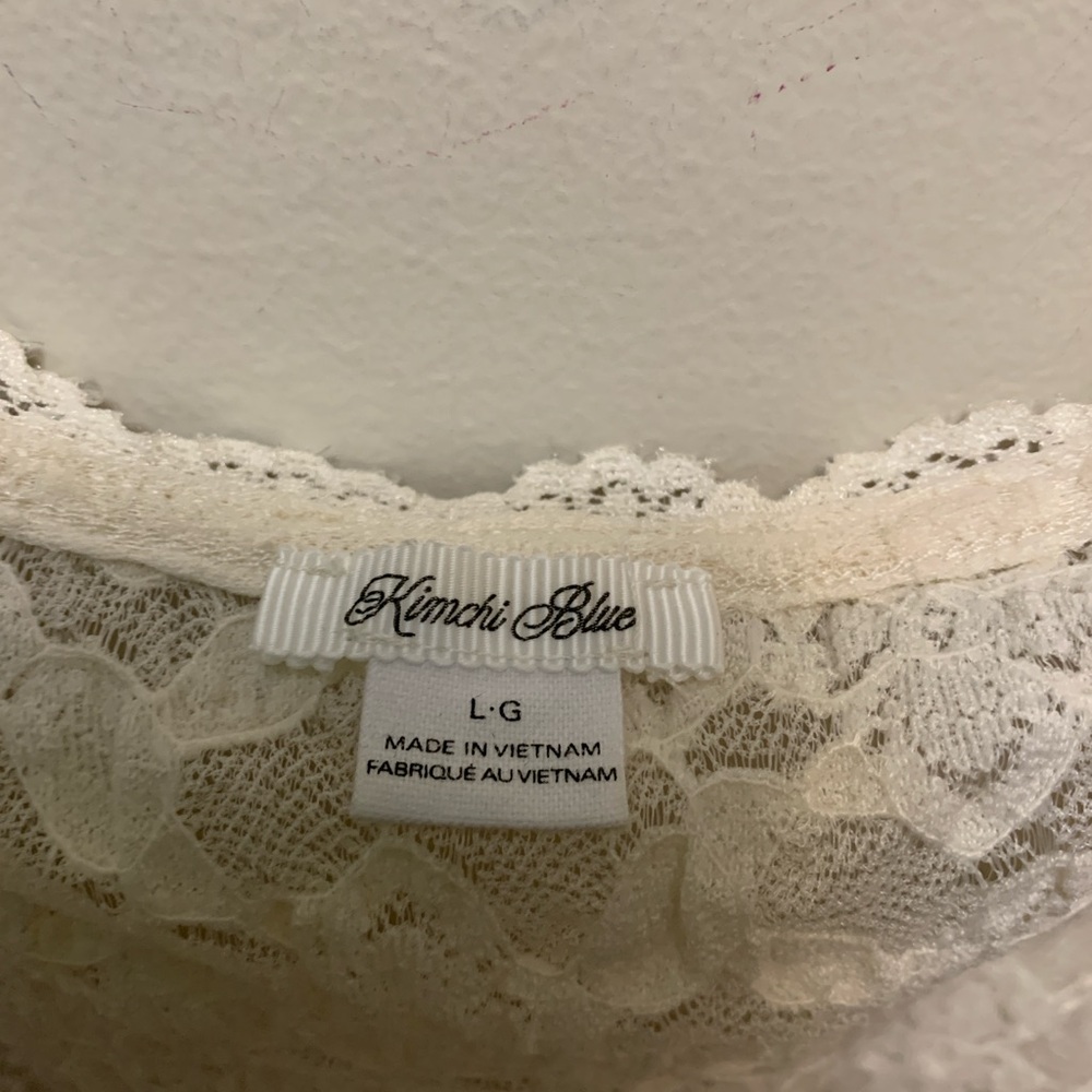 KIMCHI BLUE Romantic Lace Prairie Top | Coquette Cottagecore - Picture 3 of 7